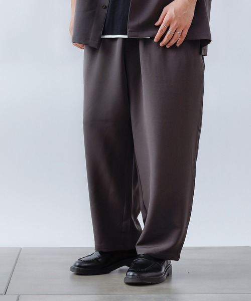 COLONY 2139(コロニートゥーワンスリーナイン)の「ストレッチイージーケアパンツ(バルーン)/ワイドテーパード ※セットアップ対応(スラックス・メンズ・ブラック/チャコールグレー/ネイビー・MEDIUM/LARGE/SMALL)」の5枚目の写真