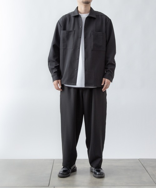 COLONY 2139(コロニートゥーワンスリーナイン)の「ストレッチイージーケアパンツ(バルーン)/ワイドテーパード ※セットアップ対応(スラックス・メンズ・ブラック/チャコールグレー/ネイビー・MEDIUM/LARGE/SMALL)」の7枚目の写真