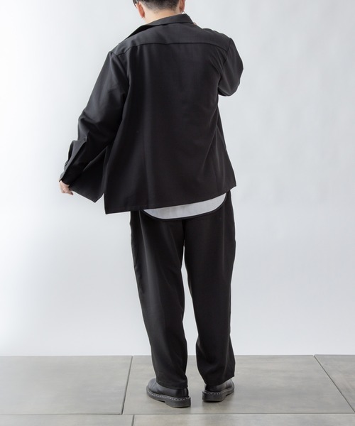 COLONY 2139(コロニートゥーワンスリーナイン)の「ストレッチイージーケアパンツ(バルーン)/ワイドテーパード ※セットアップ対応(スラックス・メンズ・ブラック/チャコールグレー/ネイビー・MEDIUM/LARGE/SMALL)」の22枚目の写真