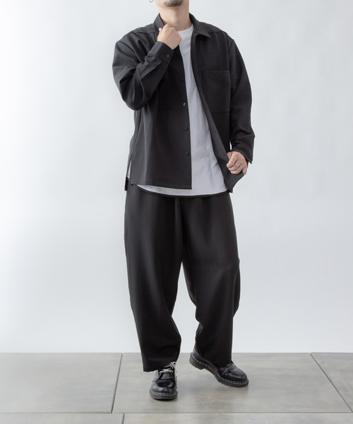 COLONY 2139(コロニートゥーワンスリーナイン)の「ストレッチイージーケアパンツ(バルーン)/ワイドテーパード ※セットアップ対応(スラックス・メンズ・ブラック/チャコールグレー/ネイビー・MEDIUM/LARGE/SMALL)」の16枚目の写真