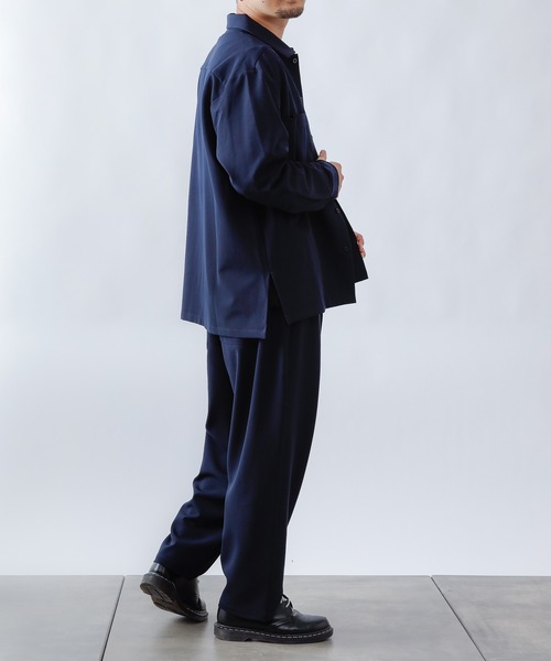 COLONY 2139(コロニートゥーワンスリーナイン)の「ストレッチイージーケアパンツ(バルーン)/ワイドテーパード ※セットアップ対応(スラックス・メンズ・ブラック/チャコールグレー/ネイビー・MEDIUM/LARGE/SMALL)」の18枚目の写真