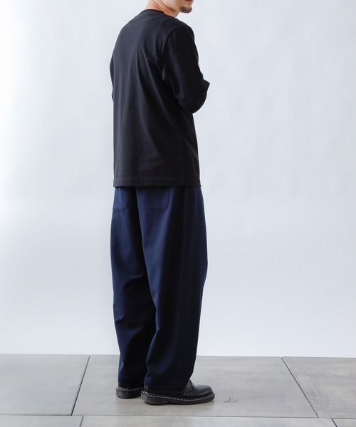 COLONY 2139(コロニートゥーワンスリーナイン)の「ストレッチイージーケアパンツ(バルーン)/ワイドテーパード ※セットアップ対応(スラックス・メンズ・ブラック/チャコールグレー/ネイビー・MEDIUM/LARGE/SMALL)」の15枚目の写真