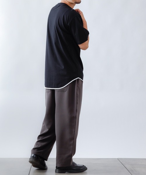 COLONY 2139(コロニートゥーワンスリーナイン)の「ストレッチイージーケアパンツ(バルーン)/ワイドテーパード ※セットアップ対応(スラックス・メンズ・ブラック/チャコールグレー/ネイビー・MEDIUM/LARGE/SMALL)」の11枚目の写真