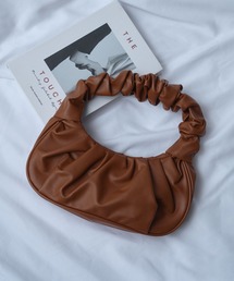 SETUP7 | 【SETUP7】ハンドプリーツタックハーフムーンバッグ KNF(ハンドバッグ)