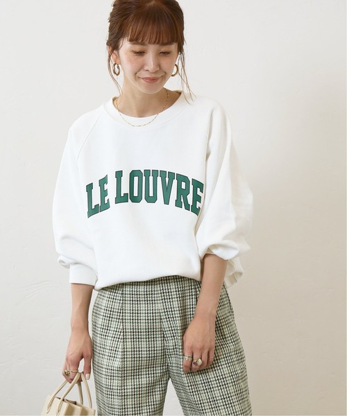 Simplicite(サンプリシテ)の「カレッジロゴスウェット◆(スウェット・レディース・ホワイト/ネイビー/パープル・FREE)」の6枚目の写真