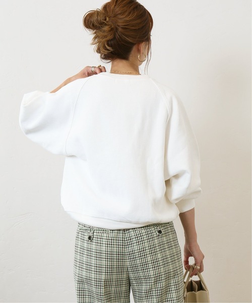 Simplicite(サンプリシテ)の「カレッジロゴスウェット◆(スウェット・レディース・ホワイト/ネイビー/パープル・FREE)」の15枚目の写真