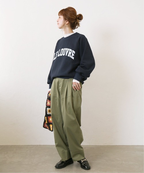 Simplicite(サンプリシテ)の「カレッジロゴスウェット◆(スウェット・レディース・ホワイト/ネイビー/パープル・FREE)」の7枚目の写真