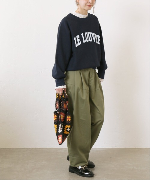 Simplicite(サンプリシテ)の「カレッジロゴスウェット◆(スウェット・レディース・ホワイト/ネイビー/パープル・FREE)」の16枚目の写真