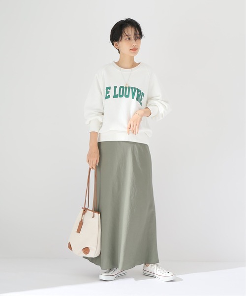 Simplicite(サンプリシテ)の「カレッジロゴスウェット◆(スウェット・レディース・ホワイト/ネイビー/パープル・FREE)」の12枚目の写真