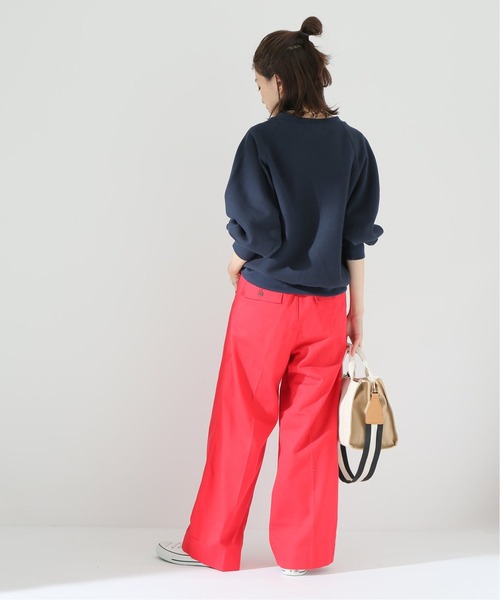 Simplicite(サンプリシテ)の「カレッジロゴスウェット◆(スウェット・レディース・ホワイト/ネイビー/パープル・FREE)」の17枚目の写真