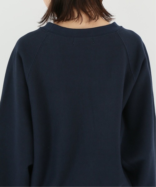 Simplicite(サンプリシテ)の「カレッジロゴスウェット◆(スウェット・レディース・ホワイト/ネイビー/パープル・FREE)」の19枚目の写真