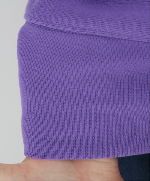 Simplicite(サンプリシテ)の「カレッジロゴスウェット◆(スウェット・レディース・ホワイト/ネイビー/パープル・FREE)」の5枚目の写真