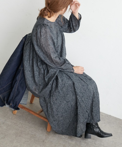 PUAL CE CIN（ピュアルセシン）の「線描きプリントスカート（スカート・レディース・モカ/ライトベージュ/チャコールグレー・FREE）」の19枚目の写真