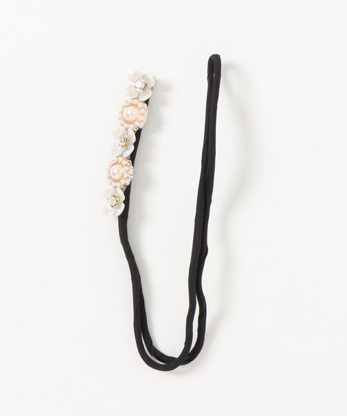 florist(フローリスト)の「ビジューが飾るシニョンヘアアレンジワイヤー(バレッタ/ヘアクリップ・レディース・ホワイト/ライトホワイト/ホワイト×ブラック/ホワイト×ゴールド・FREE)」の14枚目の写真