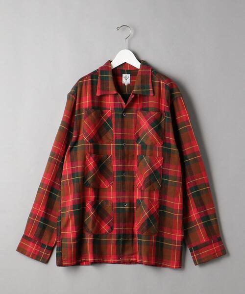 South2 West8（サウスツーウェストエイト）の「＜South2 West8（サウスツー ウエストエイト）＞ 6POCKET SHT/シャツ □□（シャツ/ブラウス・メンズ・レッド/コバルトブルー・M/L）」の2枚目の写真