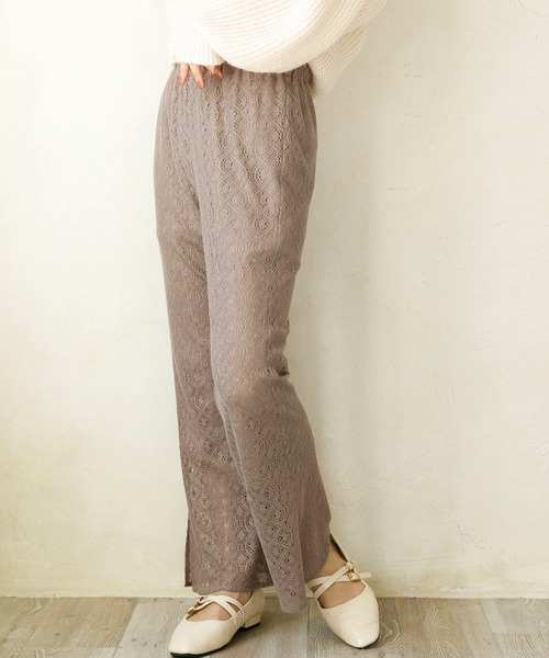 SLURR(スラ―)の「レースパンツ(その他パンツ・レディース・モカ/ライトベージュ・S/M)」の2枚目の写真