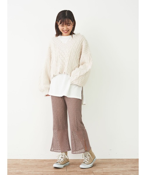 SLURR(スラ―)の「レースパンツ(その他パンツ・レディース・モカ/ライトベージュ・S/M)」の19枚目の写真