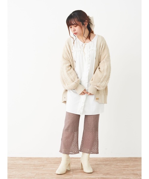 SLURR(スラ―)の「レースパンツ(その他パンツ・レディース・モカ/ライトベージュ・S/M)」の22枚目の写真