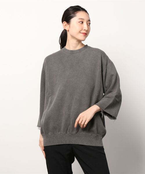 MIDWEST(ミッドウエスト)の「603 CREW NECK HALF SLEEVE TOPS(スウェット・レディース・ダークグレー・FREE)」の4枚目の写真