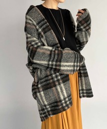 PICCIN | イタリアンエアリーチェック柄ガウン(その他アウター)