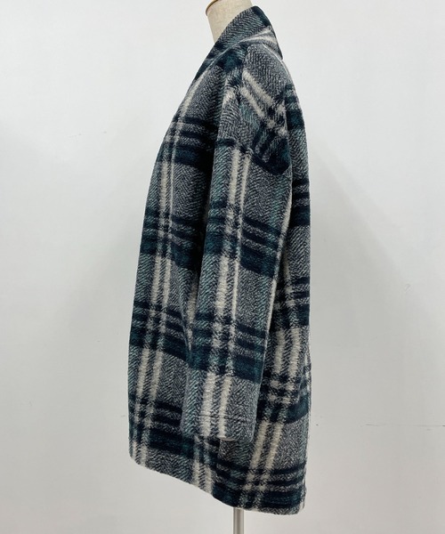 PICCIN（ピッチン）の「イタリアンエアリーチェック柄ガウン（その他アウター・レディース・グリーン/レンガ・M）」の17枚目の写真