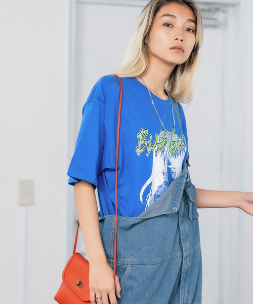 ROOPTOKYO(ループトウキョウ)の「BILLIE EILISH/ビリーアイリッシュ BLAH-TTE TEE グラフィック 半袖Tシャツ ビリー・アイリッシュ プリントT(Tシャツ/カットソー・メンズ・ホワイト/ブルー/ブラック・L/2XL/M/XL)」の3枚目の写真