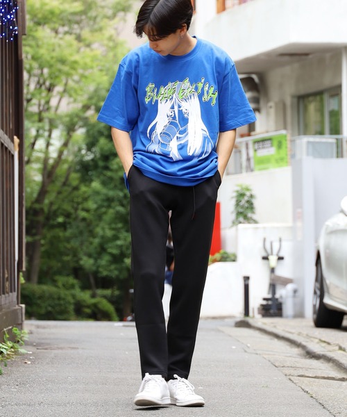 ROOPTOKYO(ループトウキョウ)の「BILLIE EILISH/ビリーアイリッシュ BLAH-TTE TEE グラフィック 半袖Tシャツ ビリー・アイリッシュ プリントT(Tシャツ/カットソー・メンズ・ホワイト/ブルー/ブラック・L/2XL/M/XL)」の11枚目の写真