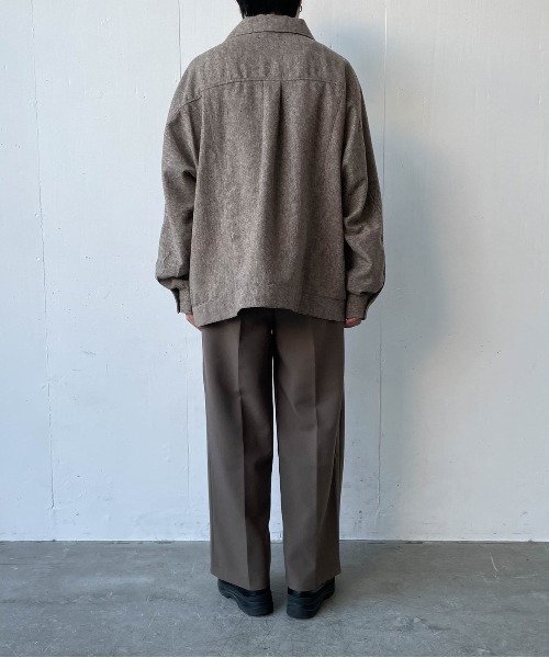 flaner(フラネ)の「ツィードシャツジャケット【ユニセックス対応】(シャツ/ブラウス・レディース・ブラウン・MEDIUM/LARGE)」の21枚目の写真