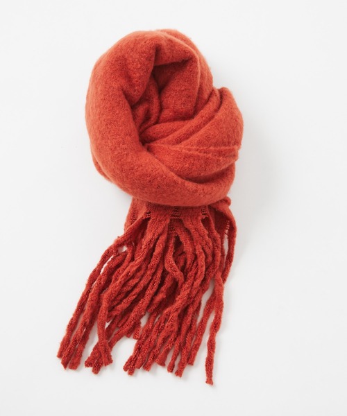 CIAOPANIC（チャオパニック）の「【WEB限定】カラーマフラー/ストール（マフラー・レディース・ブラック/ベージュ/ネイビー/グレー/ピンク/オレンジ/ブルー/グリーン/キャメル・FREE）」の9枚目の写真