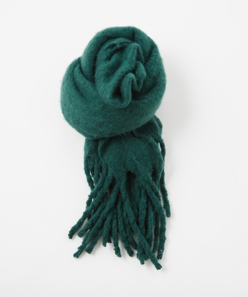 CIAOPANIC（チャオパニック）の「【WEB限定】カラーマフラー/ストール（マフラー・レディース・ブラック/ベージュ/ネイビー/グレー/ピンク/オレンジ/ブルー/グリーン/キャメル・FREE）」の5枚目の写真