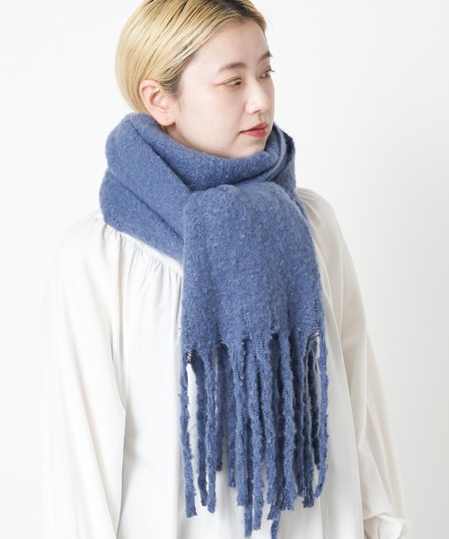 CIAOPANIC（チャオパニック）の「【WEB限定】カラーマフラー/ストール（マフラー・レディース・ブラック/ベージュ/ネイビー/グレー/ピンク/オレンジ/ブルー/グリーン/キャメル・FREE）」の20枚目の写真