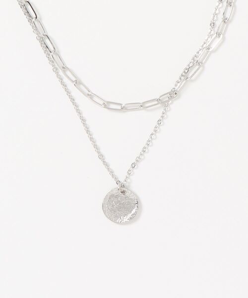 natural couture(ナチュラルクチュール)の「メタルプレートネックレス(ネックレス・レディース・シルバー/ゴールド・FREE)」の8枚目の写真