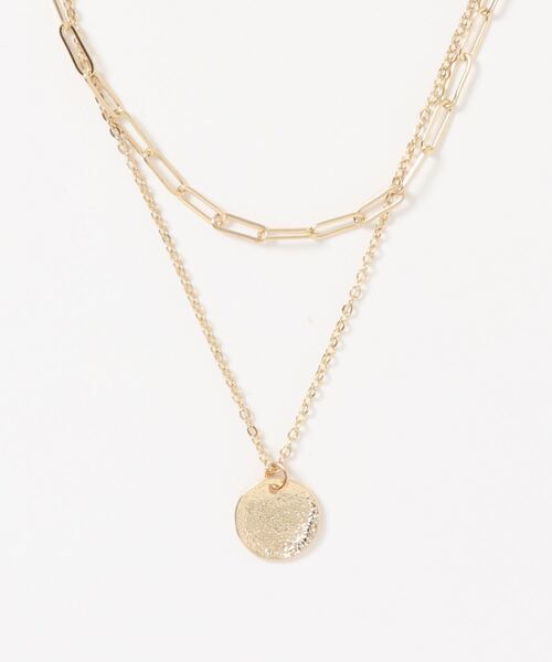 natural couture(ナチュラルクチュール)の「メタルプレートネックレス(ネックレス・レディース・シルバー/ゴールド・FREE)」の12枚目の写真