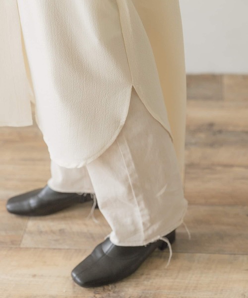 ITEMS URBANRESEARCH（アイテムズ アーバンリサーチ）の「バンドカラーシャツワンピース（ワンピース・レディース・アイボリー/グレー/ブラウン・FREE）」の8枚目の写真