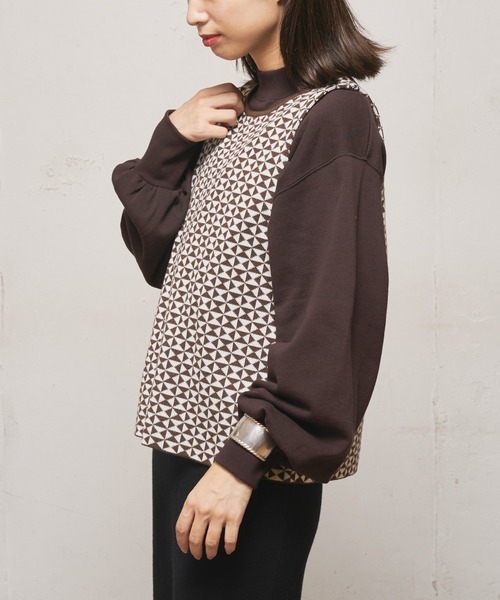 CIAOPANIC（チャオパニック）の「ジャガードニットベスト（ベスト・レディース・ブラウン/ネイビー/グリーン・FREE）」の14枚目の写真