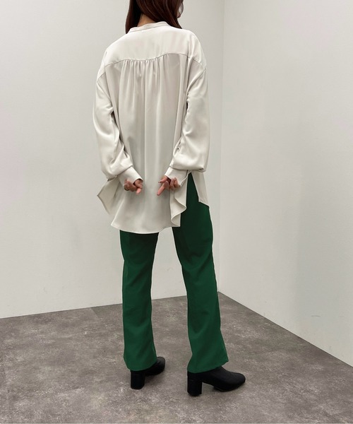 apres jour mignon(アプレジュールミニョン)の「ピンタックドレスシャツ 【ZOZOTOWN限定アイテム】(シャツ/ブラウス・レディース・ブラック/オフホワイト/アイボリー・X-LARGE/フリー)」の17枚目の写真