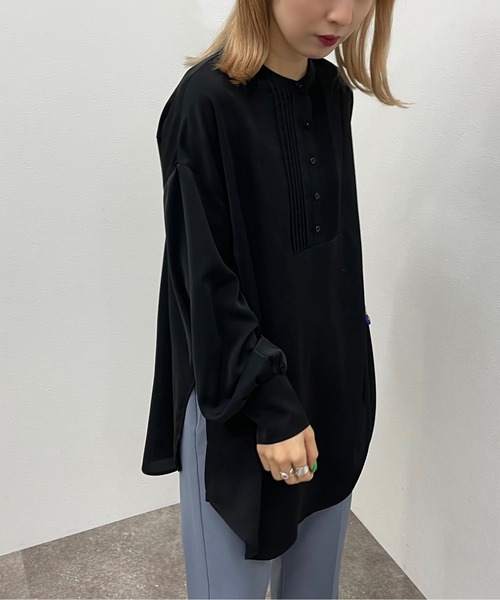 apres jour mignon(アプレジュールミニョン)の「ピンタックドレスシャツ 【ZOZOTOWN限定アイテム】(シャツ/ブラウス・レディース・ブラック/オフホワイト/アイボリー・X-LARGE/フリー)」の20枚目の写真