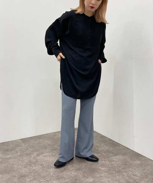 apres jour mignon(アプレジュールミニョン)の「ピンタックドレスシャツ 【ZOZOTOWN限定アイテム】(シャツ/ブラウス・レディース・ブラック/オフホワイト/アイボリー・X-LARGE/フリー)」の21枚目の写真