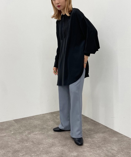 apres jour mignon(アプレジュールミニョン)の「ピンタックドレスシャツ 【ZOZOTOWN限定アイテム】(シャツ/ブラウス・レディース・ブラック/オフホワイト/アイボリー・X-LARGE/フリー)」の22枚目の写真