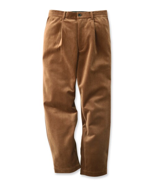 TAKEO KIKUCHI（タケオキクチ）の「◆【Sサイズ～】ダウンファブリック コーデュロイ イージー パンツ（スーツパンツ・メンズ・ネイビー/ダークグレー/ブラウン系・01/02/03/04）」の4枚目の写真