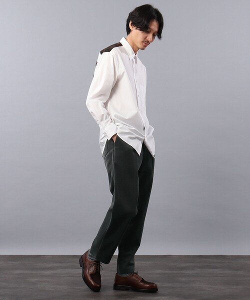 TAKEO KIKUCHI（タケオキクチ）の「◆【Sサイズ～】ダウンファブリック コーデュロイ イージー パンツ（スーツパンツ・メンズ・ネイビー/ダークグレー/ブラウン系・01/02/03/04）」の7枚目の写真