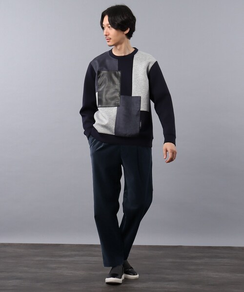 TAKEO KIKUCHI（タケオキクチ）の「◆【Sサイズ～】ダウンファブリック コーデュロイ イージー パンツ（スーツパンツ・メンズ・ネイビー/ダークグレー/ブラウン系・01/02/03/04）」の8枚目の写真