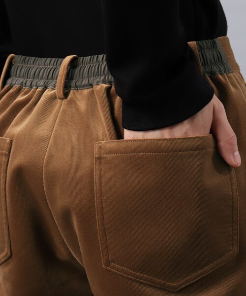 TAKEO KIKUCHI（タケオキクチ）の「◆【Sサイズ～】ダウンファブリック コーデュロイ イージー パンツ（スーツパンツ・メンズ・ネイビー/ダークグレー/ブラウン系・01/02/03/04）」の14枚目の写真
