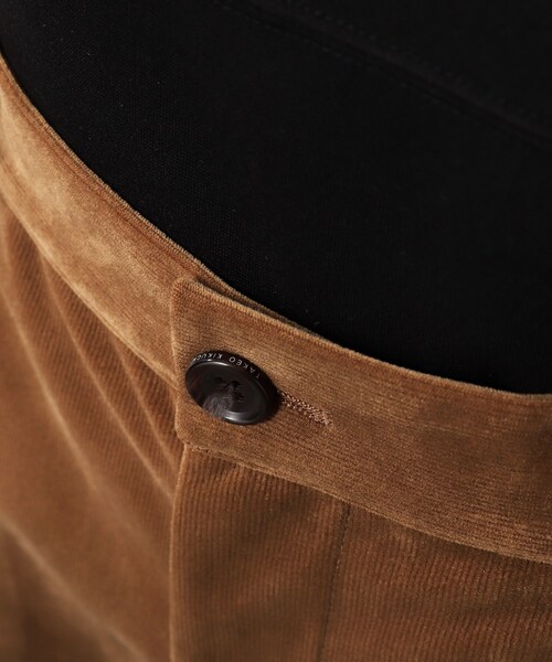 TAKEO KIKUCHI（タケオキクチ）の「◆【Sサイズ～】ダウンファブリック コーデュロイ イージー パンツ（スーツパンツ・メンズ・ネイビー/ダークグレー/ブラウン系・01/02/03/04）」の16枚目の写真