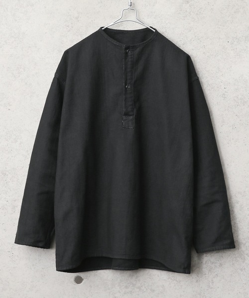MILITARY（ミリタリー）の「実物 新品 デッドストック ロシア軍 70s ヘンリーネック スリーピングシャツ BLACK染め（シャツ/ブラウス・メンズ・ブラック・46/50/54/58）」の11枚目の写真