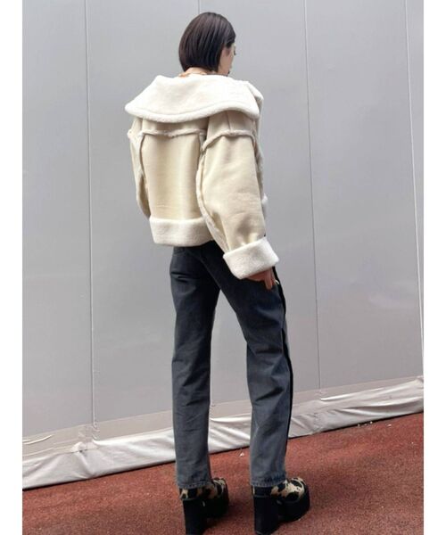 EMODA（エモダ）の「アウトラインルーズジャストウエストジーンズ（デニムパンツ・レディース・ブラック/グレー・SMALL/MEDIUM）」の20枚目の写真