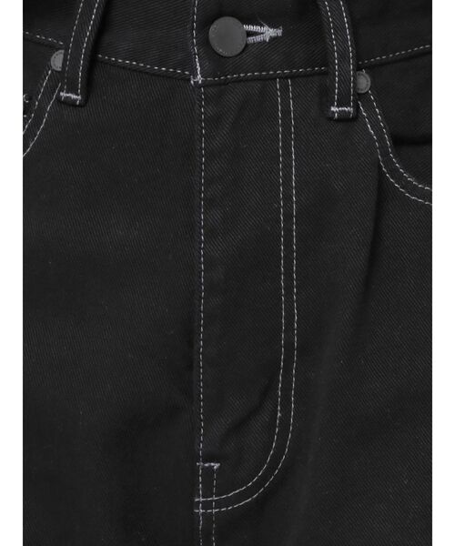 EMODA（エモダ）の「アウトラインルーズジャストウエストジーンズ（デニムパンツ・レディース・ブラック/グレー・SMALL/MEDIUM）」の8枚目の写真