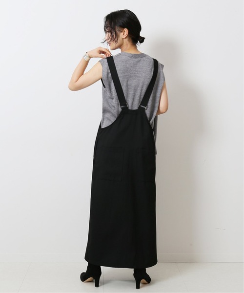 journal standard L'essage（ジャーナルスタンダードレサージュ）の「TWカルゼ ジャンパーワンピース◆4（ジャンパースカート・レディース・ブラック・FREE）」の21枚目の写真
