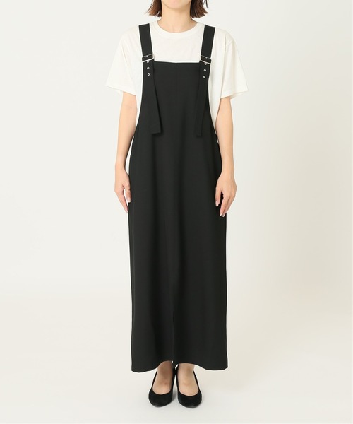 journal standard L'essage（ジャーナルスタンダードレサージュ）の「TWカルゼ ジャンパーワンピース◆4（ジャンパースカート・レディース・ブラック・FREE）」の6枚目の写真