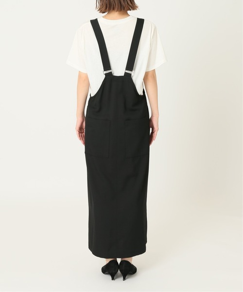 journal standard L'essage（ジャーナルスタンダードレサージュ）の「TWカルゼ ジャンパーワンピース◆4（ジャンパースカート・レディース・ブラック・FREE）」の8枚目の写真